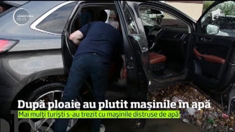 Străzile din Tulcea au fost inundate după o ploaie torențială