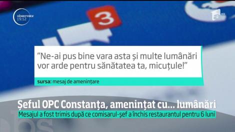 Printr-un mesaj, ginerele unui patron de restaurant l-a amenințat pe Horia Constantinescu, șeful OPC