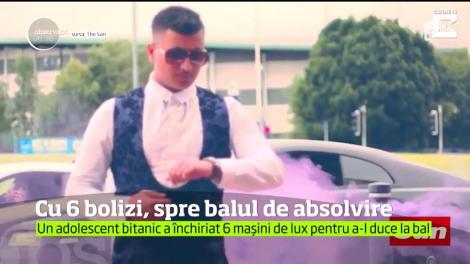 FIŢĂ ABSOLUTĂ! Un adolescent a închiriat șase mașini de lux pentru a-l duce la bal ca pe un star hip-hop