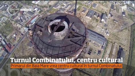 Turnul Eiffel din Paris poate avea concurenţă în Baia Mare! Primarul vrea să transforme turnul combinatului din oraş într-un obiectiv turistic