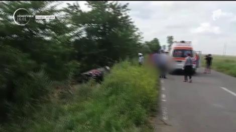 Momente dramatice. Un elicopter, dar şi mai multe ambulanţe au intervenit la un accident de circulaţie