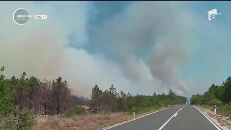 Incendii masive de vegetaţie au îngrozit locuitorii din Italia şi Croaţia!