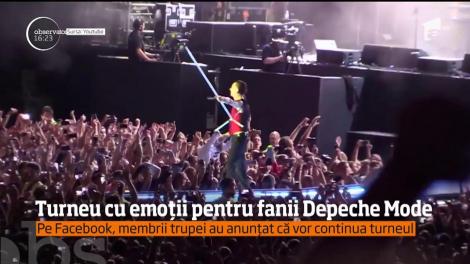 Turneu cu emoții pentru fanii Depeche Mode. Starea de sănătate a solistului este mai bună