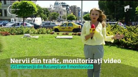Nervii din traficul bucureştean, monitorizați video. 215 intersecţii sunt supravegheate video non-stop