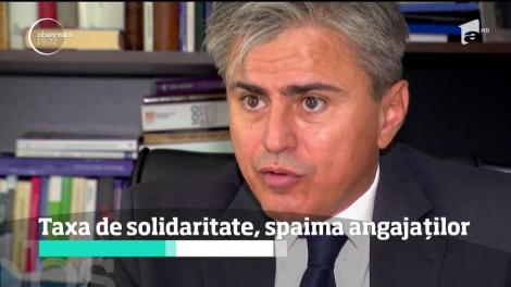 Taxa de solidaritate le profoacă fiori reci medicilor, angajaţilor din cabinetele de avocatură sau celor din multinaţionale