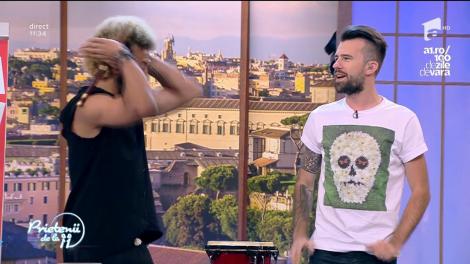 Distracție maximă la ”Prietenii de la 11”! Cum sună ”Can't touch this" la fluier? Kamara şi Ralflo au cântat la mai multe instrumente muzicale!