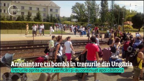 Amenințare cu bombă în trenurile din Ungaria