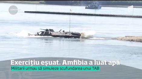 Un exerciţiu al Armatei a eşuat în Dunăre. Trei militari au fost la un pas de moarte