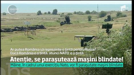 Atenție, se parașutează mașini blindate! Reacţiile românilor martori la cel mai mare exerciţiu NATO