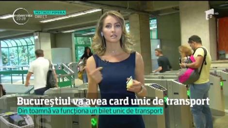 Bucureștiul va avea card unic pentru transportul în comun