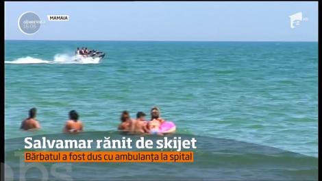 Incident grav la Mamaia. Un salvamar a fost lovit de un skijet