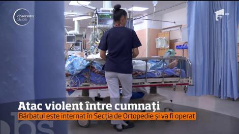 Atac violent între cumnați. Un bărbat a ajuns la spital după ce a fost lovit cu o secure