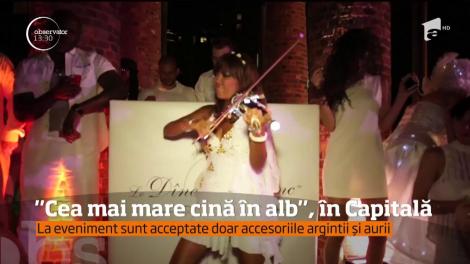 Cea mai mare cină în alb din lume ajunge în Bucureşti