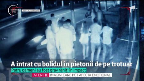 14 tineri au fost în pericol de moarte, pe cel mai aglomerat bulevard din Buzău. Un bolid a spulberat mulţimea de oameni aflaţi pe trotuar
