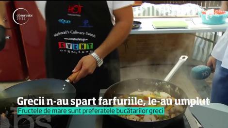Bucătarii s-au întrecut în preparate greceşti la un târg din Capitală