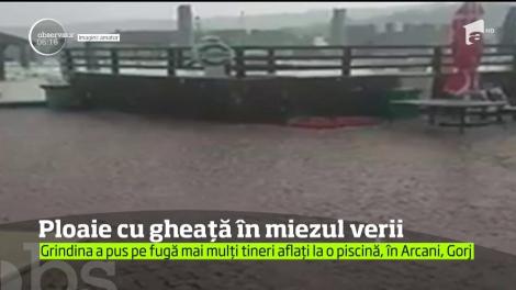 Vara a extremelor. La Târju Jiu, o furtună a făcut ravagii