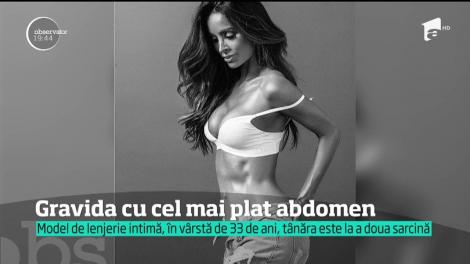 Gravida cu cel mai plat abdomen