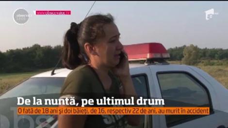 Tragedie în judeţul Dâmboviţa! Trei tineri şi-au pierdut viaţa într-un grav accident rutier. Aceştia tocmai plecaseră de la o nuntă