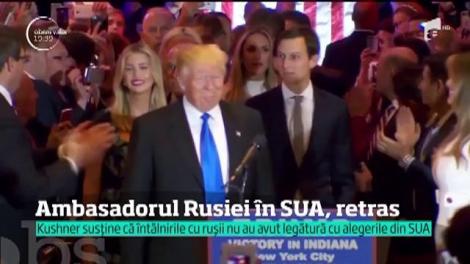 Relaţia dintre Rusia şi Statele Unite devine tot mai tensionată. Moscova şi-a retras ambasadorul la Washington