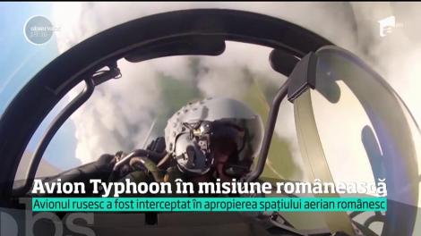 Avion Typhoon în misiune românească