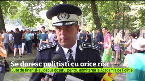 Meseria de poliţist e în continuare vânată de mii de tineri