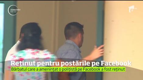Bărbatul din Arges care a amenintat o politistă pe Facebook a fost retinut pentru 24 de ore, pentru ultraj