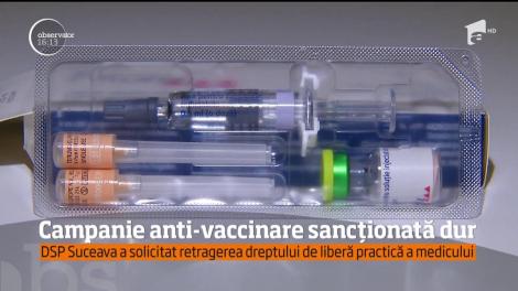 Campania anti-vaccinare îl va costa scump pe un medic stomatolog din Suceava