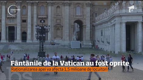 Fântânile din capitala Italiei au fost oprite