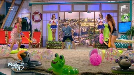 Claudia Pavel a acceptat provocarea. Vedeta joacă pentru prima oară tenis cu o minge uriașă