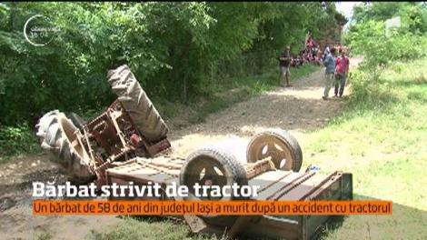 Un bărbat de 58 de ani din județul Iași a murit după un accident cu tractorul