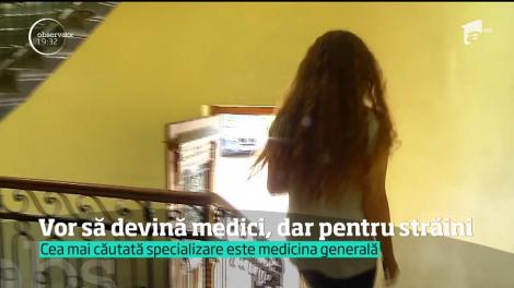Tinerii vor să devină medici, dar pentru străini