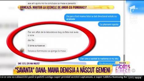 "Savanta" Oana, despre cazul fetiţei înviate: "Mama Denisia a născut gemeni"