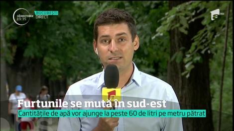 Vremea se înrăutățește din nou. Meteorologii au emis o nouă avertizare de cod galben pentru sud-estul ţării