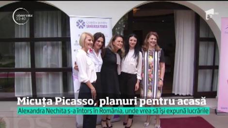 "Micuţa Picasso" s-a întors acasă şi are planuri mari în ţara ei