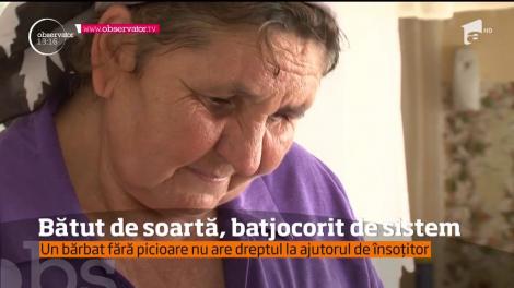 Situaţie revoltatoare la Iaşi! Un bărbat bolnav de patru ani de leucemie şi cu ambele picioarele amputate nu primeşte dreptul la ajutorul de însoţitor