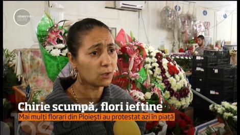 Protest la Ploiești! Mai mulți florari sunt la cuțite cu conducerea societăţii care administrează platoul unde ei îşi desfăşoară activitatea