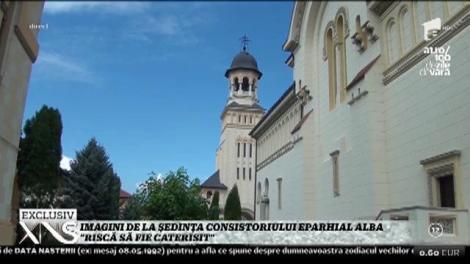 Imagini de la şedinţa Consistoriului Eparhial Alba! "Părintele Cristian Pomohaci riscă să fie caterisit"