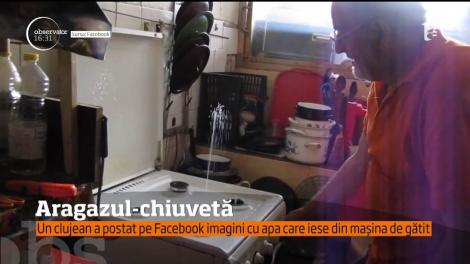 Locatarii unui bloc din Cluj s-au trezit peste noapte că aragazurile le-au fost transformate în chiuvete