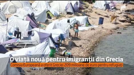 Imigranții din Grecia vor primi 209 milioane de euro de la Comisia Europeană