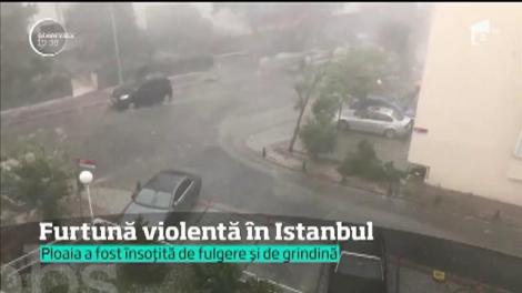 Furtună violentă în Istanbul