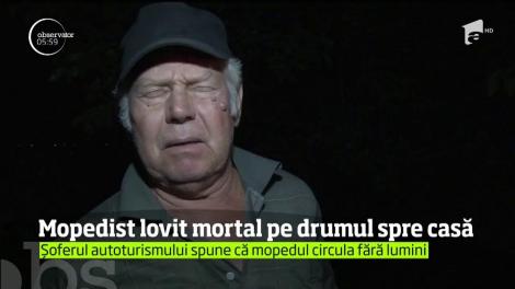Un bătrân din Dâmboviţa, care se deplasa pe un moped, a fost accidentat mortal