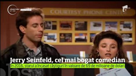 Jerry Seinfeld, cel mai bine plătit actor de comedie din lume