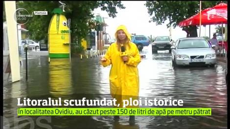 Ploile au făcut ravagii pe Litoral! A plouat în 24 de ore cât pentru trei luni