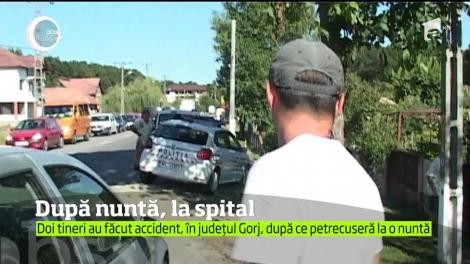 A adormit la volan şi şi-a băgat iubita în spital, după ce au petrecut la nuntă