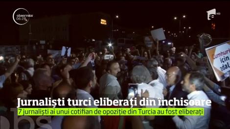 Şapte jurnalişti ai unui cotidian turc de opoziţie au fost eliberaţi din închisoare după opt luni