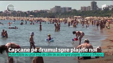 Pe litoral, n-ai loc să arunci un ac. La doi paşi de nebunia din Mamaia, în schimb, domneşte liniştea pe două plaje proaspăt refucute cu bani europeni