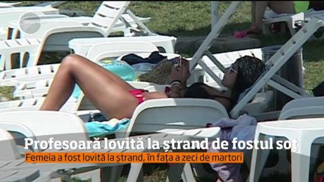 Profesoară, din Motru, lovită la ștrand de fostul soț