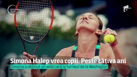 Simona Halep, înnebunită după nepoțica ei
