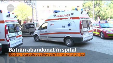 Bătrân de 77 de ani, abandonat într-un spital din Iași