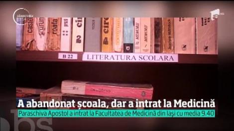 Paraschiva Apostol a abandonat școala la vârsta de 12 ani, dar a intrat la Facultatea de Medicină